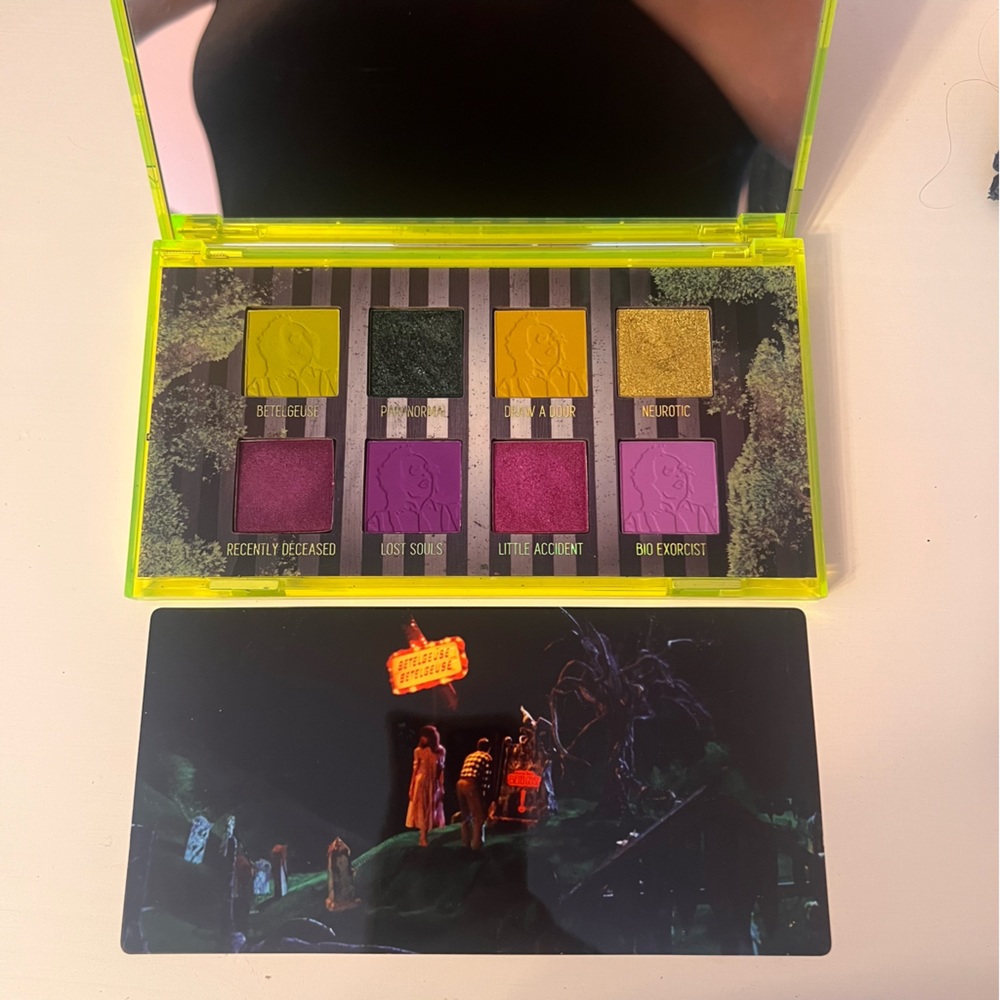 Melt Cosmetics Beetlejuice Recently Deceased Eyeshadow Palette.